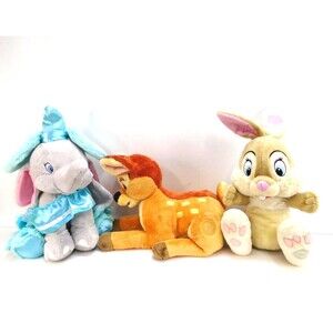 Vintage Authentic Disney Store Exclusive Thumper Bambi Dumbo Plush 12"